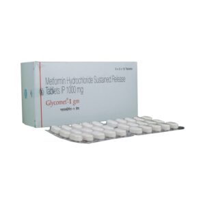 Metformin (1000mg) Glycomet 1gm SR  Glucophage