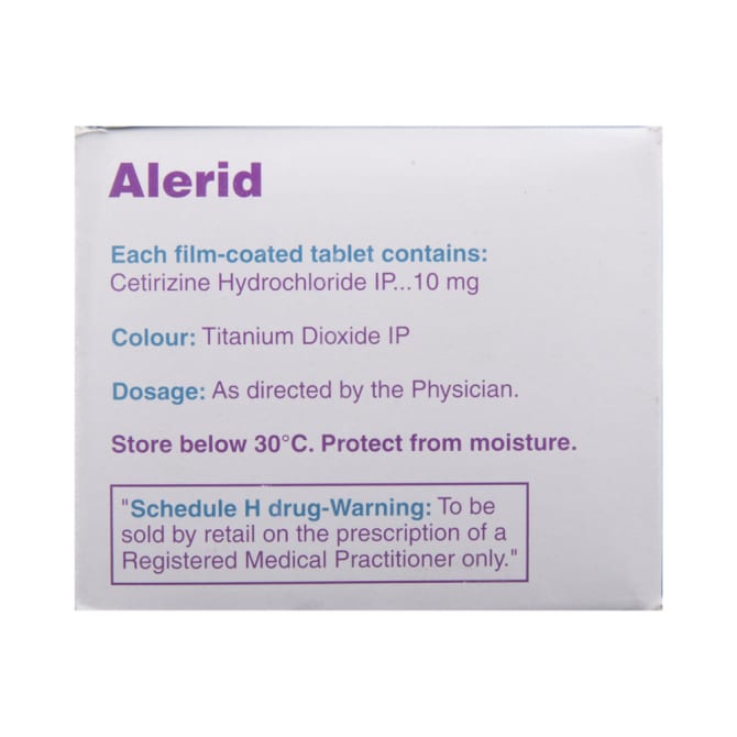 Cetirizine (10mg) Alerid (Zyrtec) - Image 3