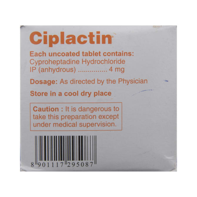 Cyproheptadine (4mg) Ciplactin (Periactin) - Image 3