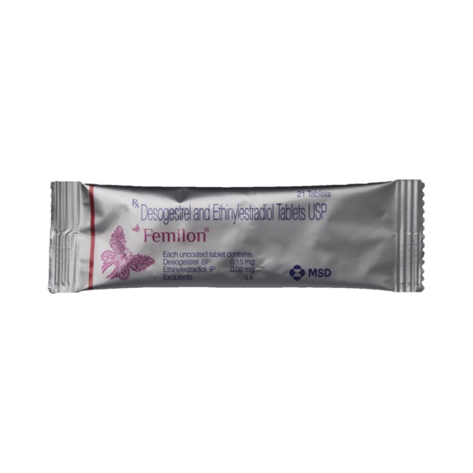 Ethinyl Estradiol (0.02mg) + Desogestrel (0.15mg) Femilon Tablet - Image 5