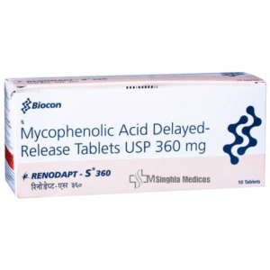 Mycophenolate Moftil (360mg) Renodapt S Tablet (CellCept)