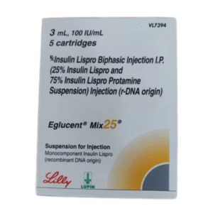 Insulin Lispro (25%) + Insulin Lispro Protamine (75%) HUMALOG MIX 75-25 KWIKPEN)
