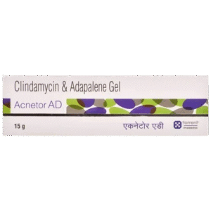 Adapalene (0.1% w/w) + Clindamycin (1% w/w) Acnetor AD Gel