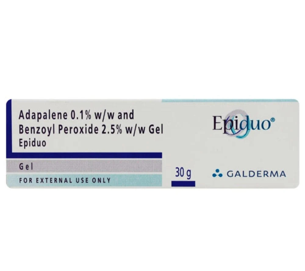 Adapalene (0.1% w/w)+Benzoyl Peroxide (2.5% w/w) Epiduo Gel