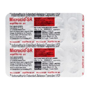 Indomethacin (25mg) Indocin