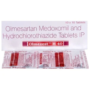 Olmezest H 40mg ( Hydrochlorothiazide (12.5mg) + Olmesartan Medoxomil )