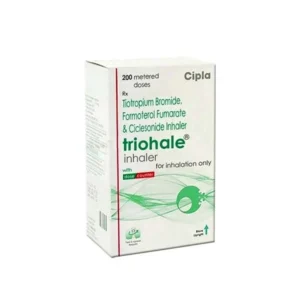 Ciclesonide (200mcg) + Formoterol (6mcg) + Tiotropium (9mcg) Triohale Inhaler